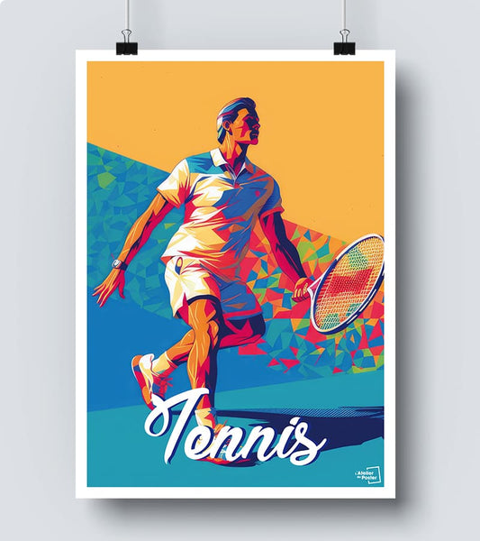 Poster Roland Garros Tennis 
