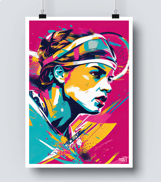 Affiche Tennis - Pop Art