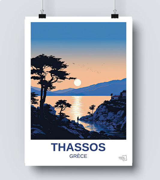 Affiche Thassos - Grèce