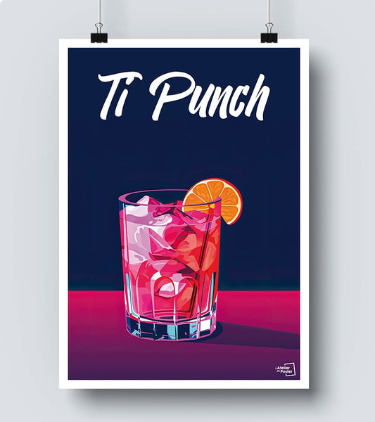 Affiche Cocktail Ti Punch