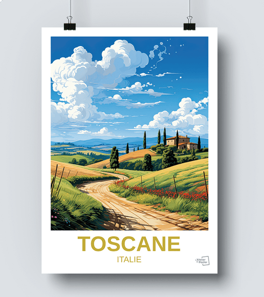 Affiche Toscane - Italie