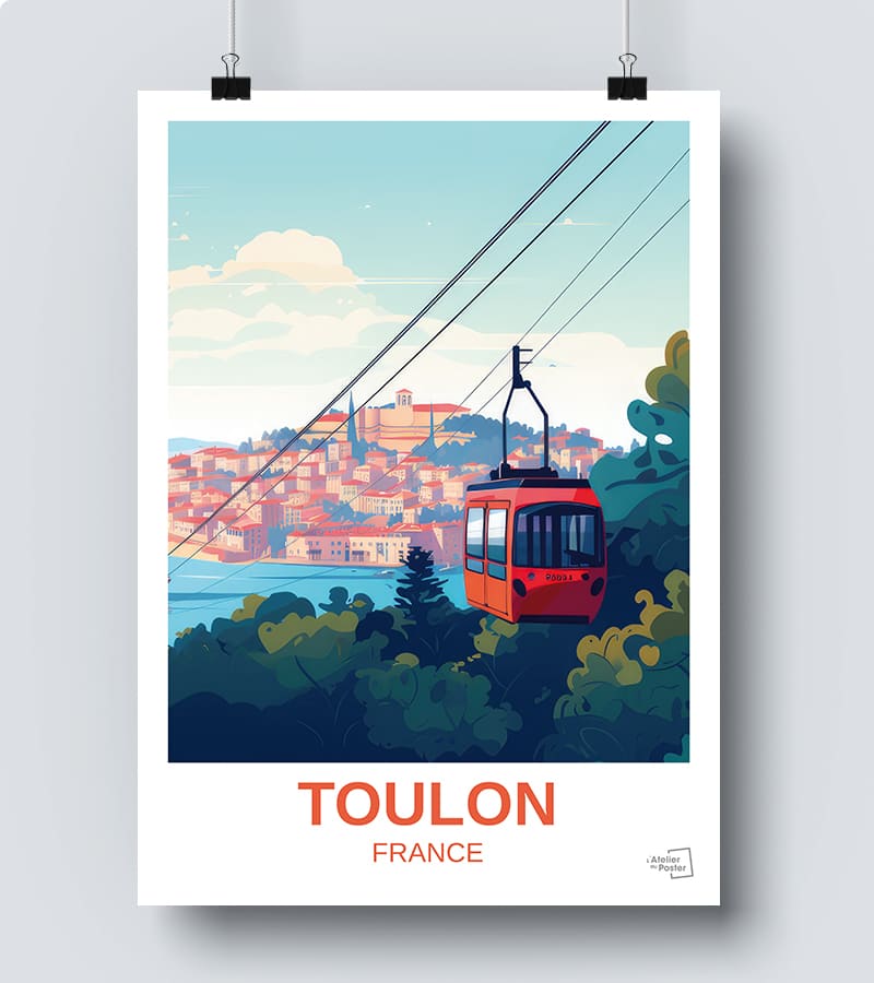 Affiche Téléphérique de Toulon