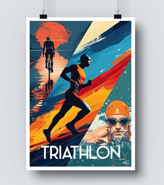 Affiche Triathlon