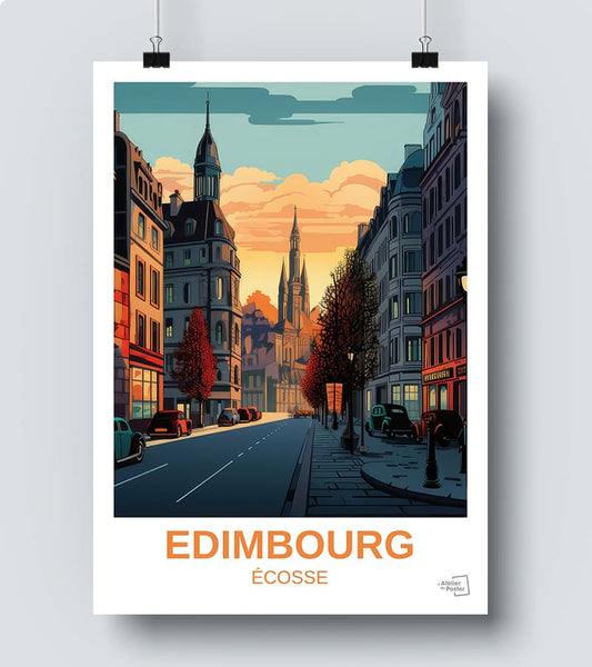 affiche edimbourg