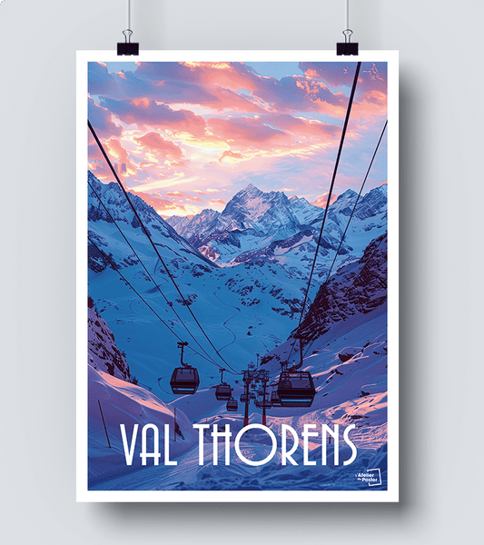 Affiche Val Thorens vintage