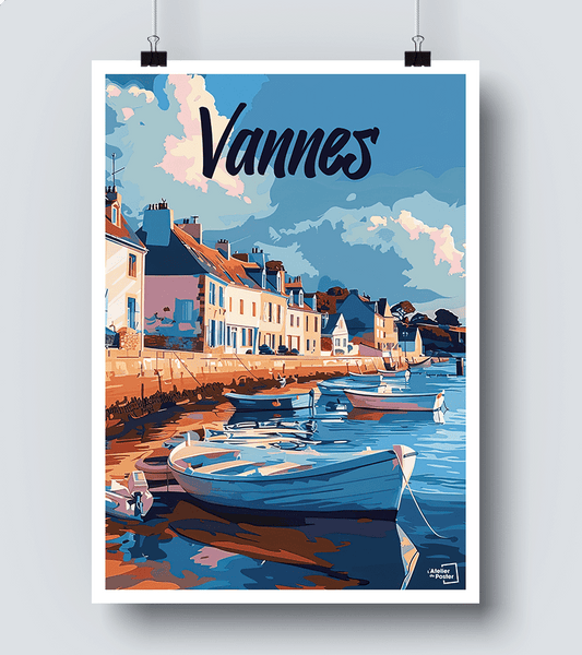 Affiche Vannes vintage