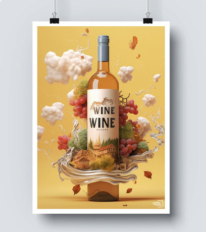 Poster Vin Blanc