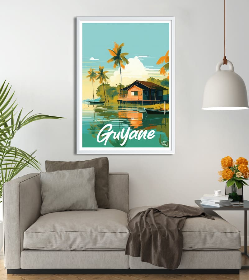 poster Vintage Guyane