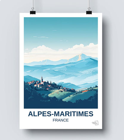 Affiche Département Alpes Maritimes