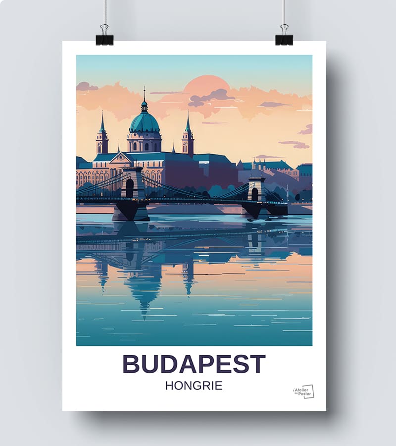 Affiche Budapest en Hongrie