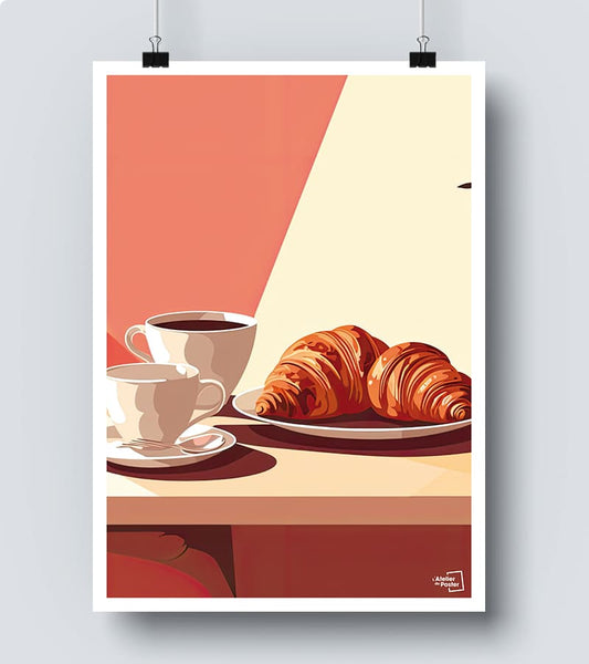 Affiche Petit-Déjeuner