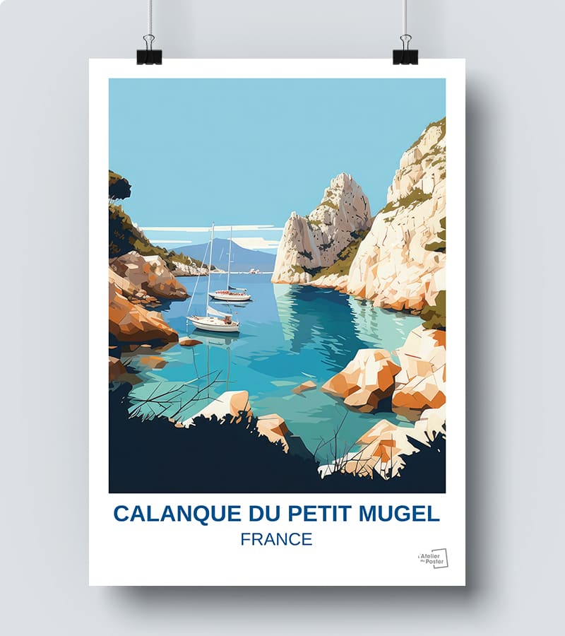 Affiche Calanque du petit Mugel