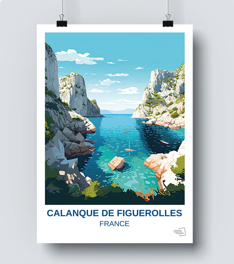 Affiche Calanque de Figuerolles