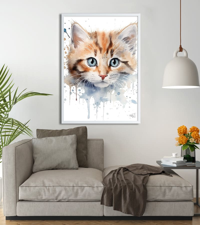 Poster enfant chat chaton