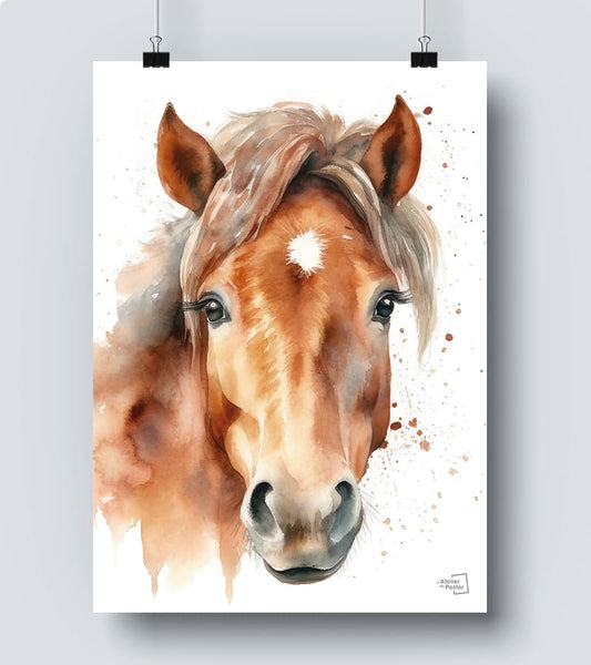 Affiche cheval