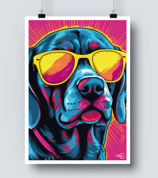 poster Chien - Pop Art 