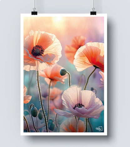 Affiche fleurs Coquelicots