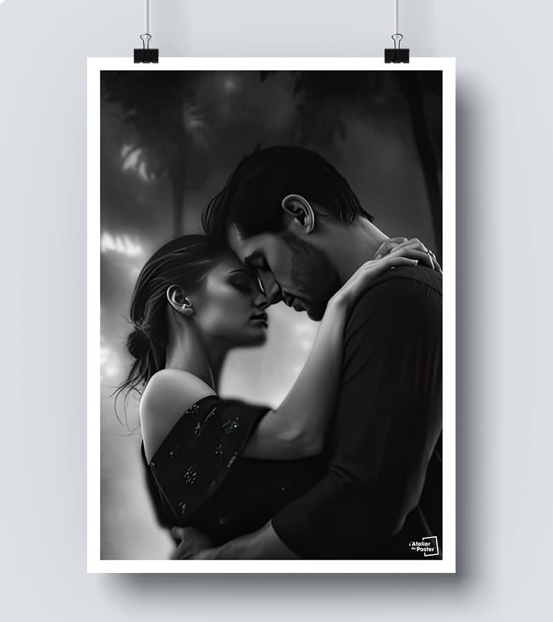Affiche Couple Noir et blanc