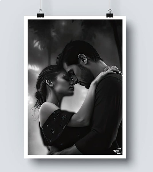 Affiche Couple Noir et blanc