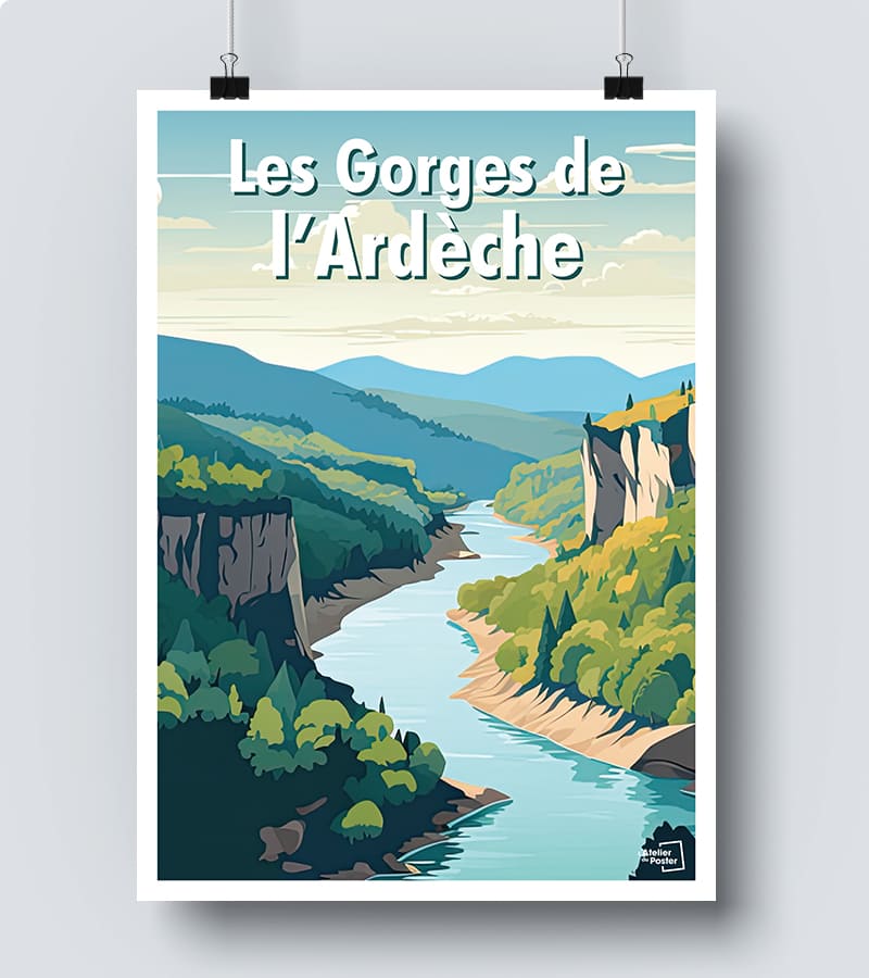Affiche Les Gorges de l'Ardèche