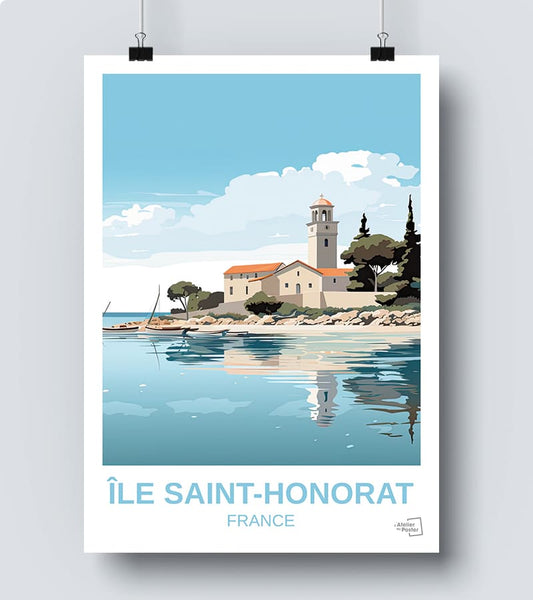 Affiche Ile de Saint-Honorat