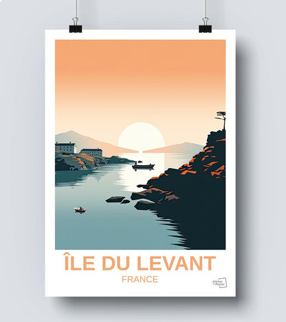 Affiche île du Levant