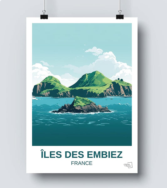 Affiche île d'Embiez