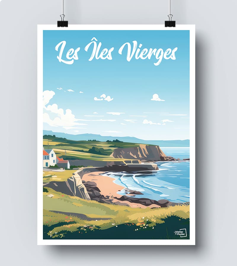 Affiche Les ïles Vierges