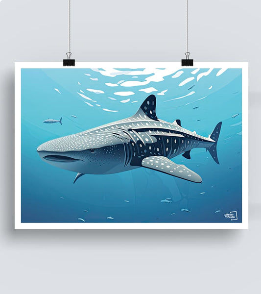 Affiche Requin Baleine