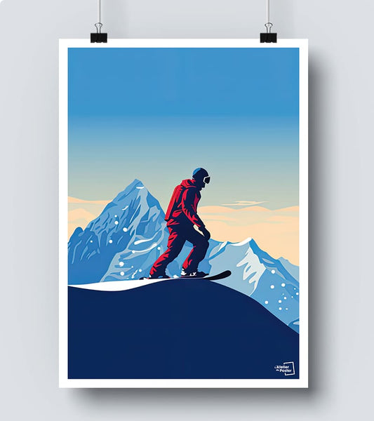 Affiche Snowboard