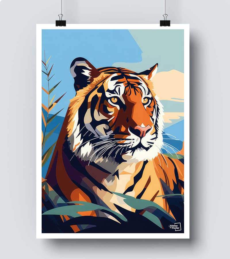 Affiche Illustration Tigre