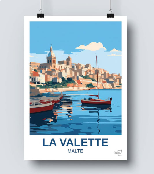 Affiche La Valette à Malte