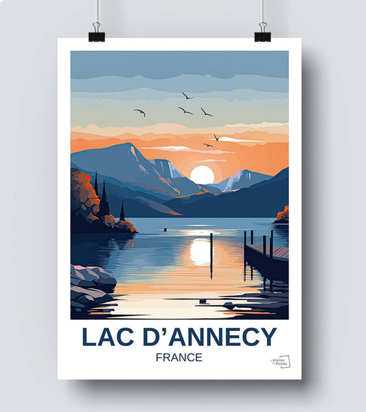 Affiche Lac d'Annecy