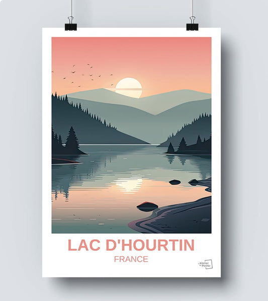 Affiche Lac d'Hourtin