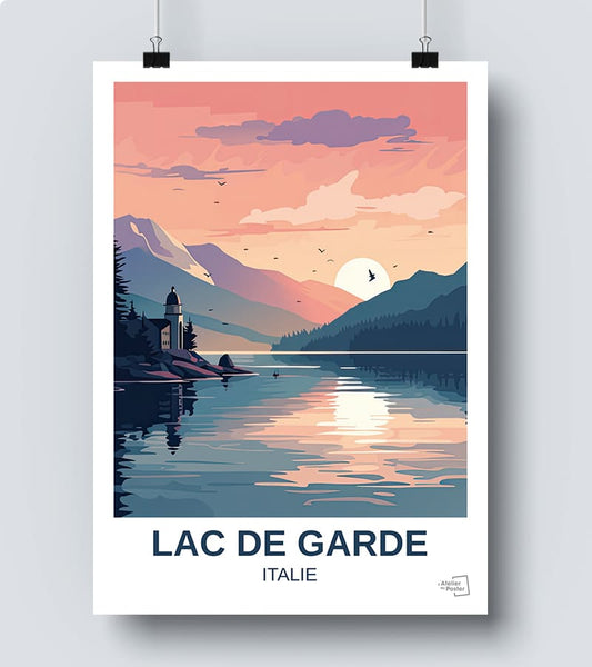 Affiche Lac de Garde