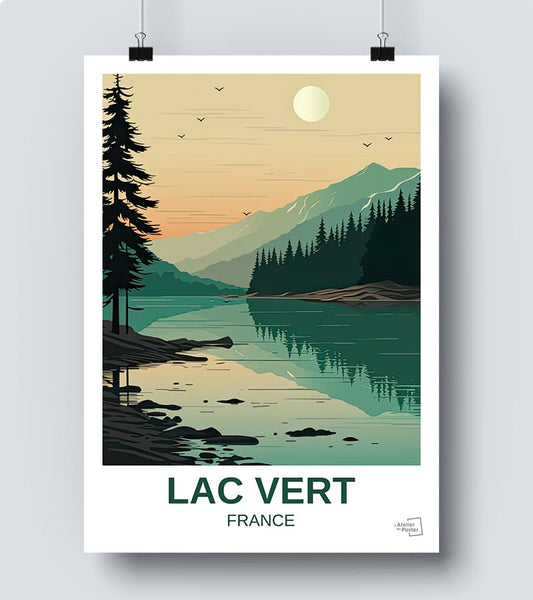 Affiche Lac Vert