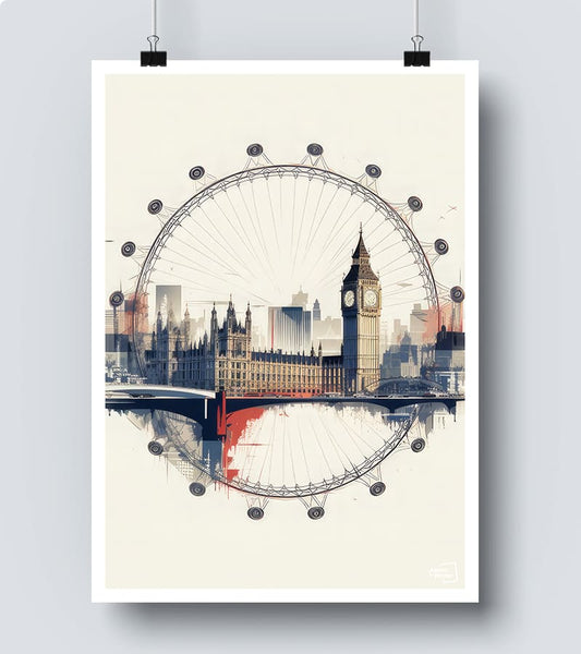 Affiche London Eye