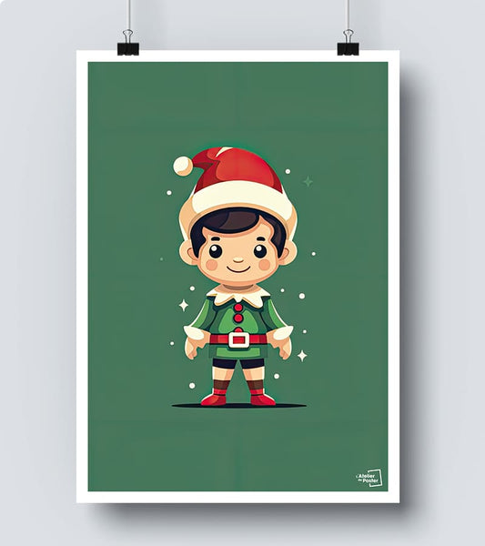 Affiche Lutin de Noël