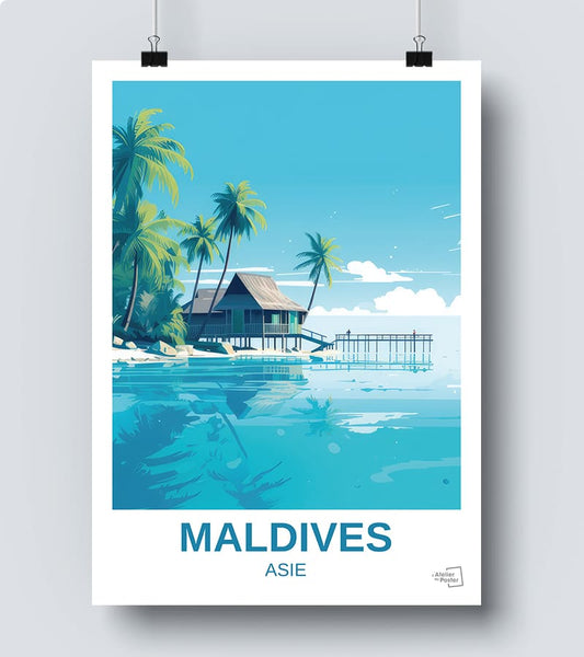 Affiche Maldives