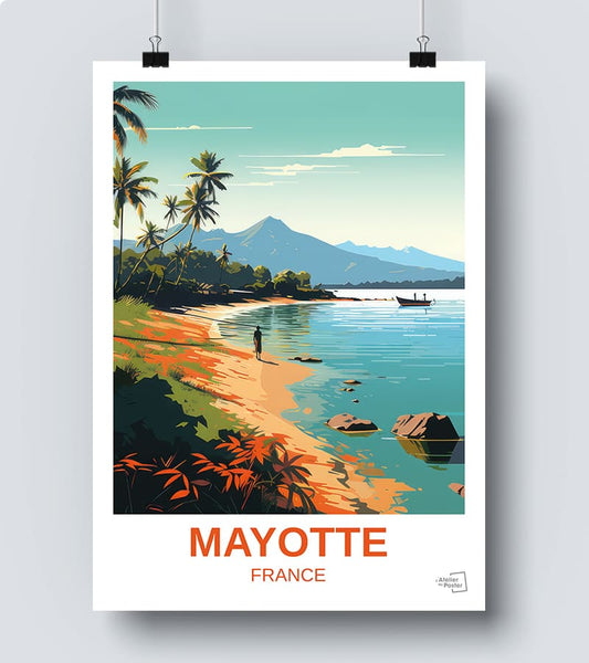 Affiche ile de mayotte