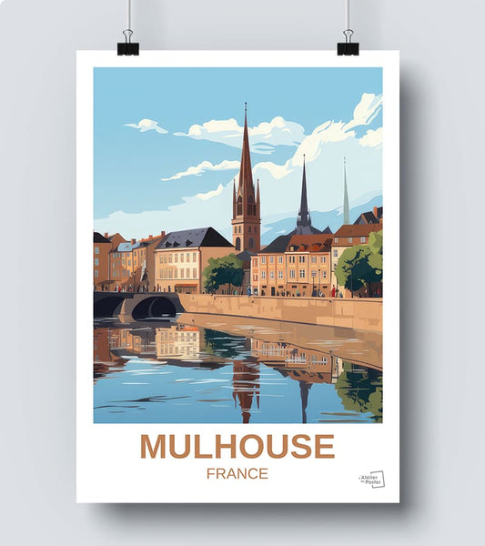 Affiche Vintage Mulhouse 