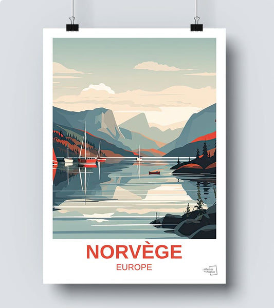 Affiche Norvège