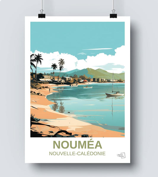 Affiche vintage Nouméa