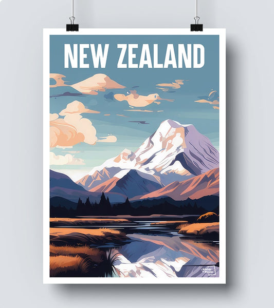 Affiche Nouvelle Zélande