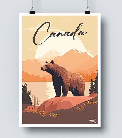 Affiche ours au Canada