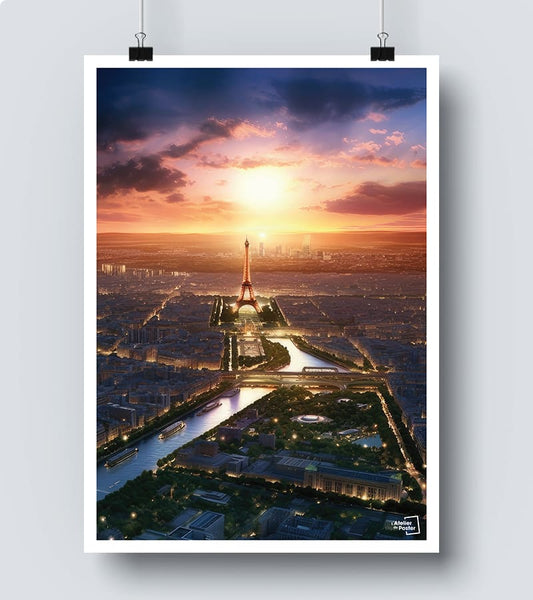 Affiche Panorama de Paris