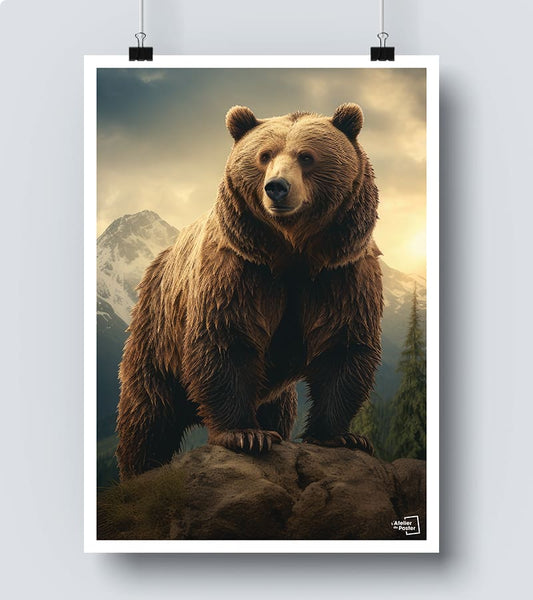 Affiche photo Grizzly 