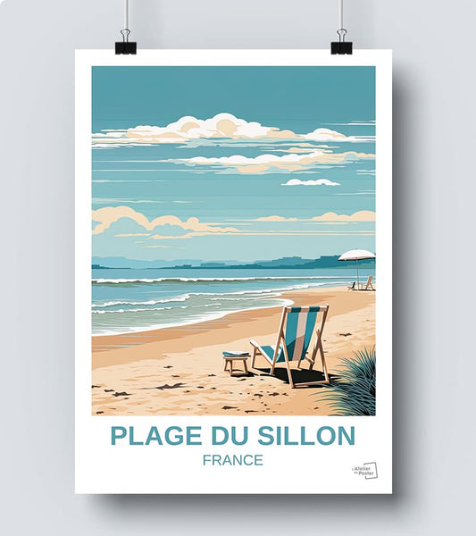 Affiche Plage du Sillon