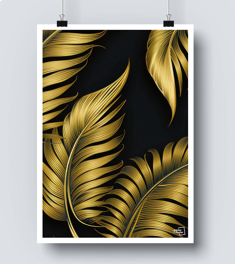 Affiche Plantes Ornées d'Or