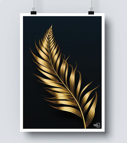 Affiche Plume en Or